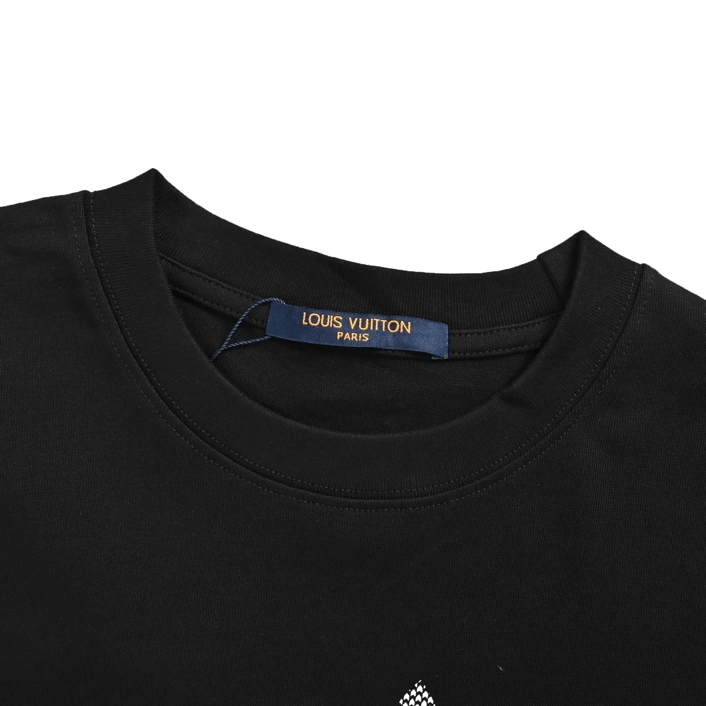Louis Vuitton/Louis Vuitton flocked logo printed short sleeves